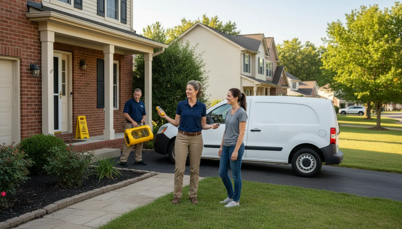Residential water damage restoration in Cameron, LA